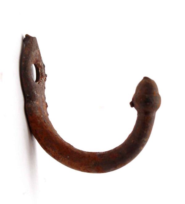 Single Hooks - Cast Iron Rusted Industrial Hook