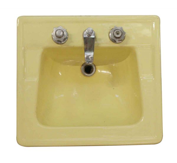 Bathroom - Yellow Vintage Standard Sink