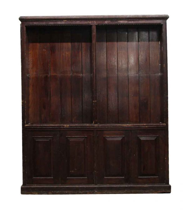 Bookcases - Antique Extra Large Wooden Bookcase