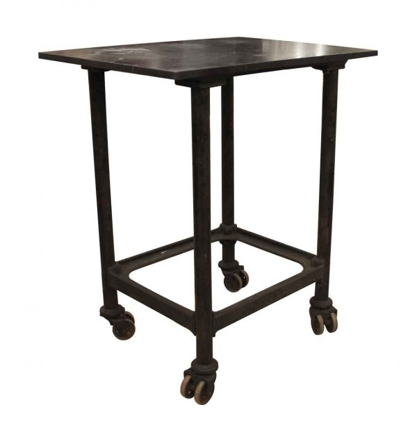 Industrial - The Ostrander Seymour Company Antique Steel Rolling Work Table