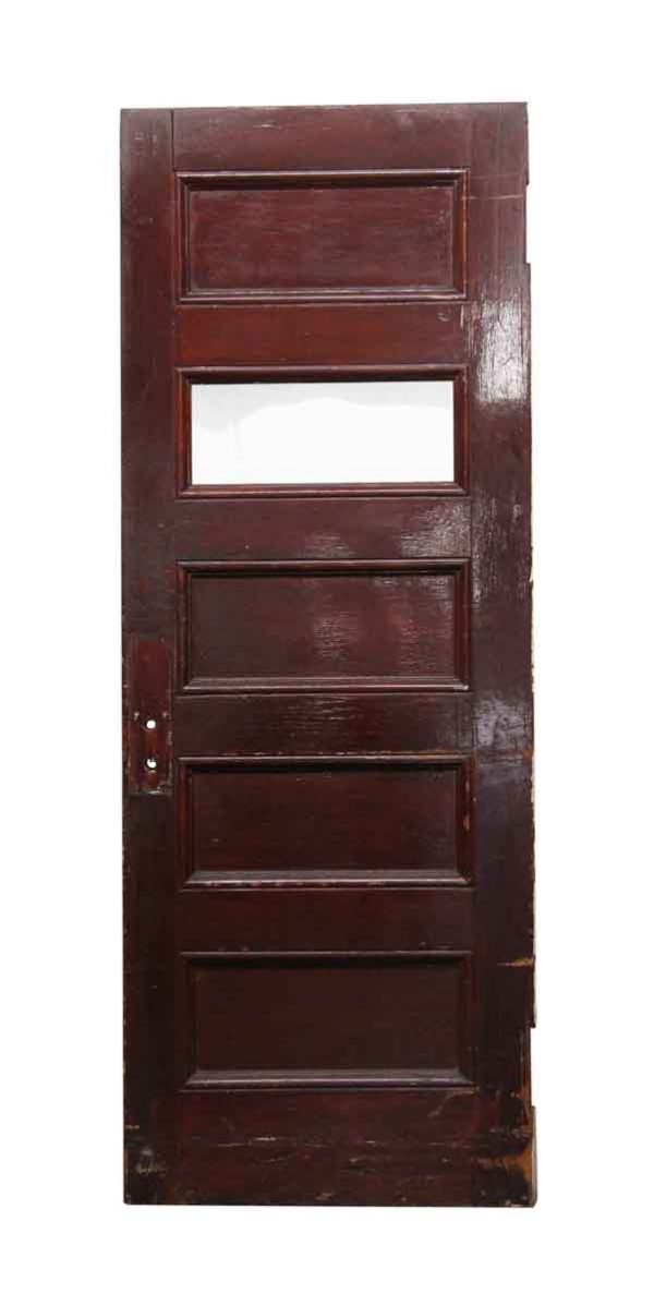 Standard Doors - Wooden Door with 1 Horizontal Glass Panel