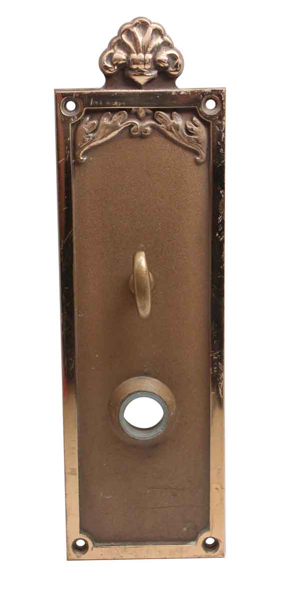 Back Plates - Brass Plaza Hotel Door Back Plate with Thumb Turn