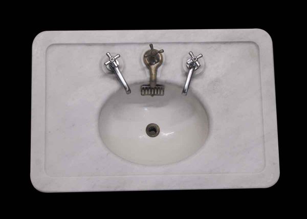 Bathroom - The Meyer Sniffen Co. Alpha Gray Marble Sink