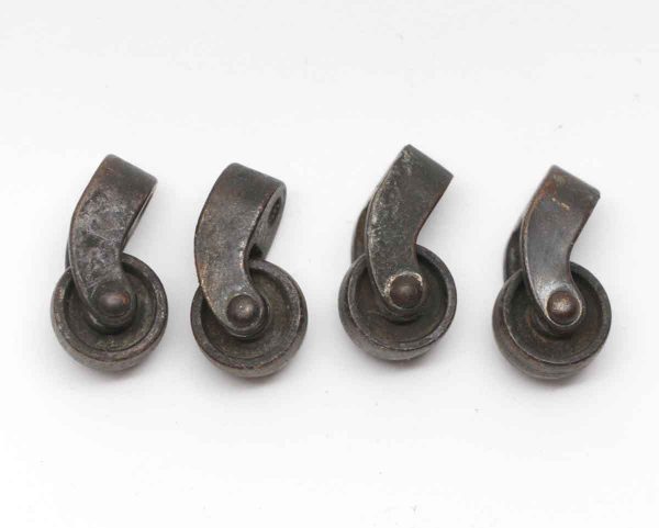 Casters - Set of 4 Small Brass Caster Wheels