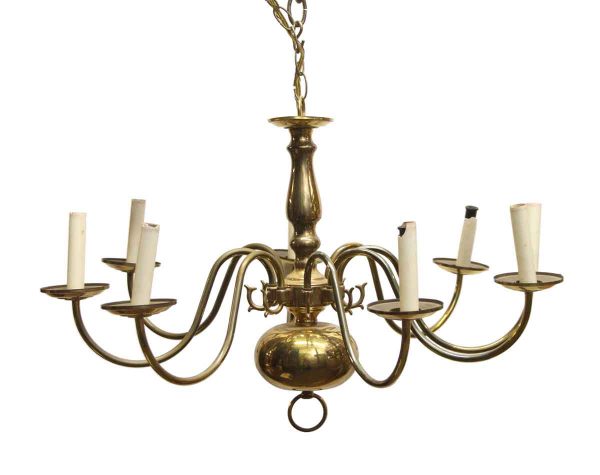 Chandeliers - Brass Chandelier with 8 Arms