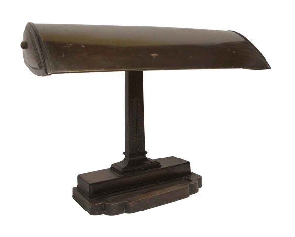 Desk Lamps - Copper & Steel Art Deco Desk Lamp