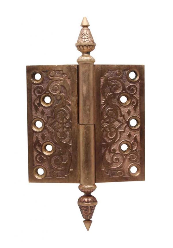 Door Hinges - Bronze Ornate 5 x 5 Lift Off Door Hinge