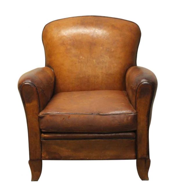 Living Room - French Leather Vintage Club Chair