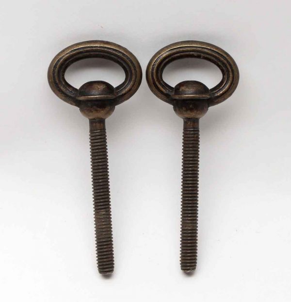Other Cabinet Hardware - Pair of Brass Plated Iron Traditional Cheval Mirror Screws
