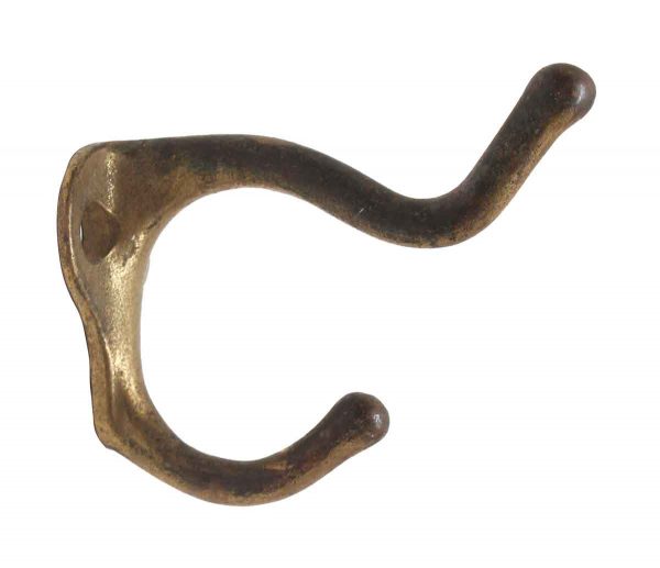 Single Hooks - Brass Plated Iron 2.5 in. Wall Hook