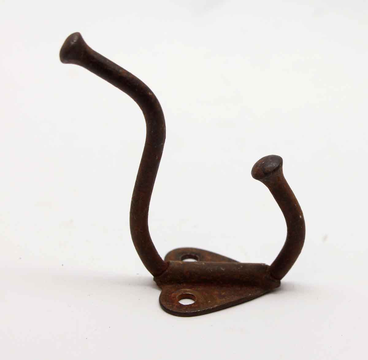 Cast Iron 2.625 in. Vintage Pair of Wall Hooks
