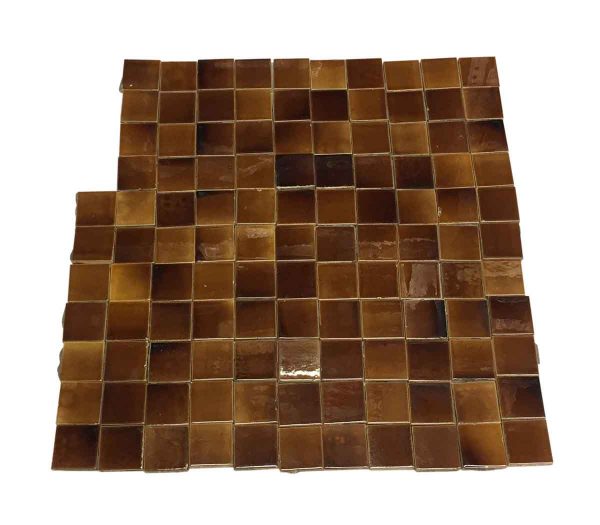 Wall Tiles - 2 x 2 Brown Crackled Tile Set