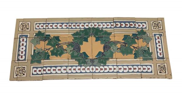 Floor Tiles - Decorative Leafy Mural Floor Tile Set