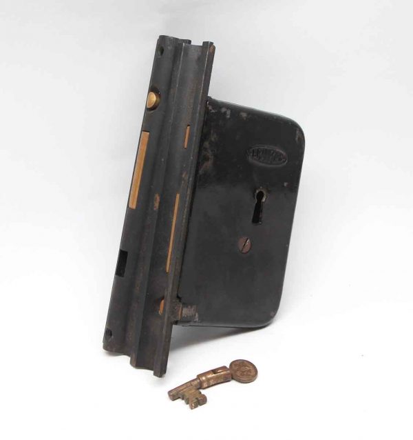Pocket Door Hardware - Branford Cast Iron Pocket Door Lock Set with Key