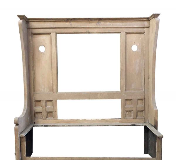 Seating - Restorable Victorian Oak Built in Hall Bench