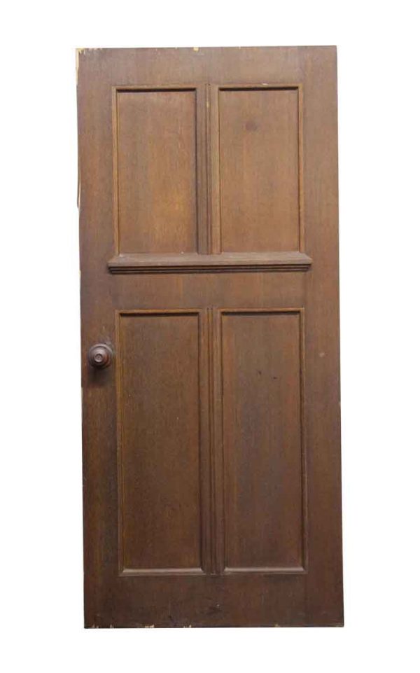 Standard Doors - 79.75 x 35.625 Extra Wide Antique Oak Door with Veneer Finish