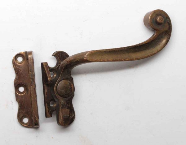 Window Hardware - Tudor Style Bronze Right Hand Window Latch