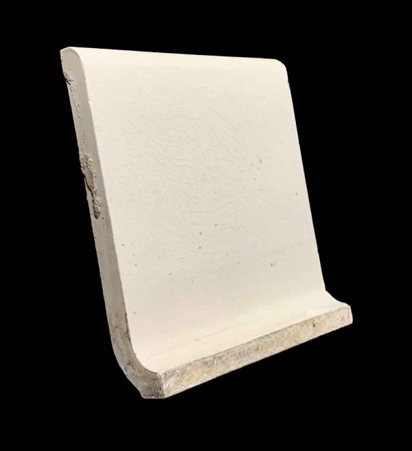 Bull Nose & Cap Tiles - 5.875 x 6 Off White S Shaped Baseboard Tile
