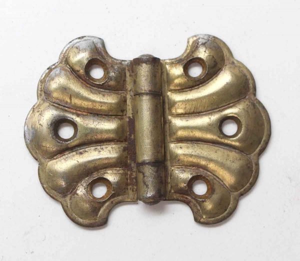 Cabinet & Furniture Hinges - Clamshell Brass Surface Butterfly Cabinet Hinge