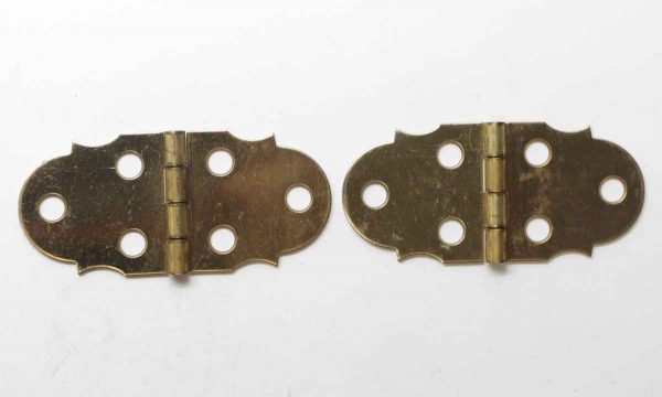 Cabinet & Furniture Hinges - Pair of Brass Butterfly Surface Cabinet Hinges