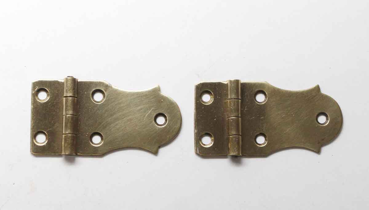 Pair Of Brass Face Mount Cabinet Hinges Olde Good Things