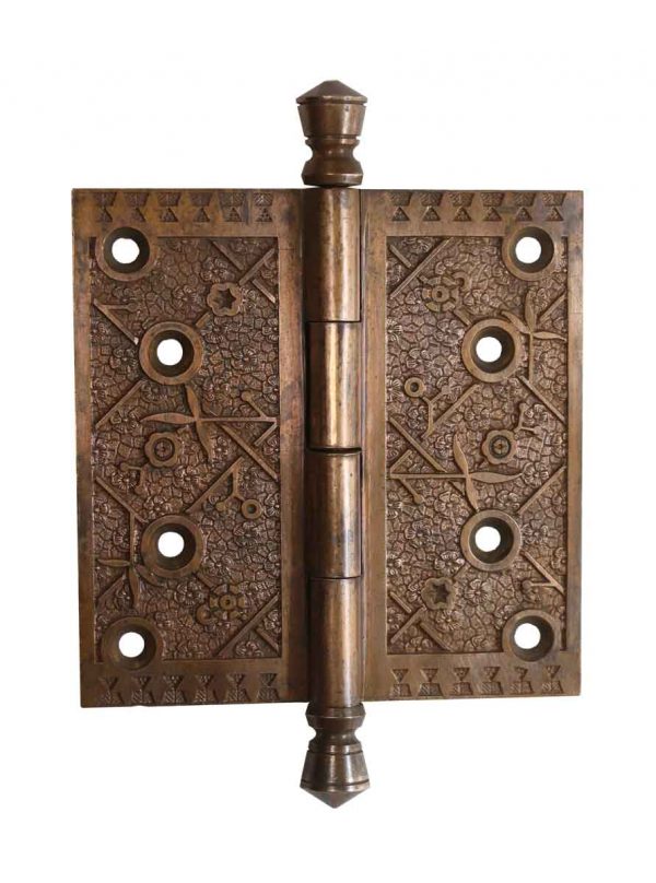 Door Hinges - Brass 4.5 x 4.5 Aesthetic Butt Door Hinge