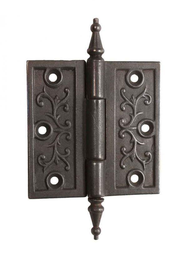 Door Hinges - Victorian Cast Iron 4 x 4 Steeple Tip Butt Door Hinge