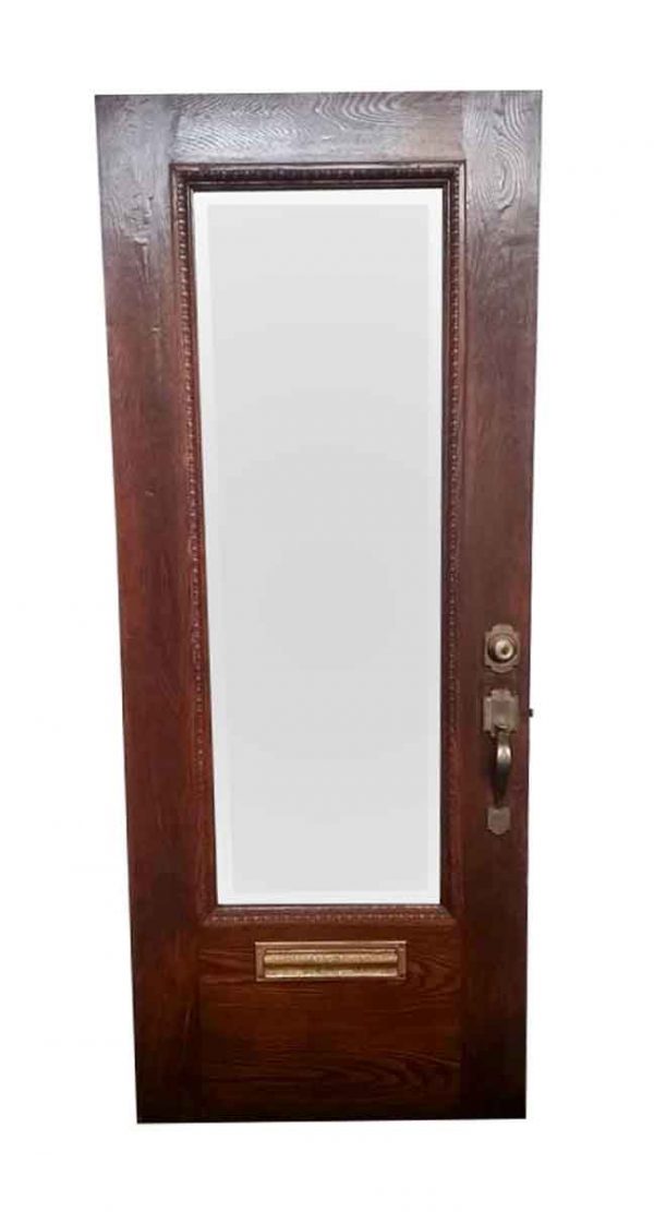 Entry Doors - Oak Entry Door with Glass Panel