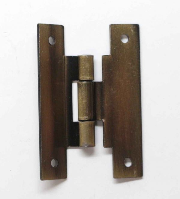 Cabinet & Furniture Hinges - Thin 2.5 x 1.625 Brass Cabinet H Offset Hinge