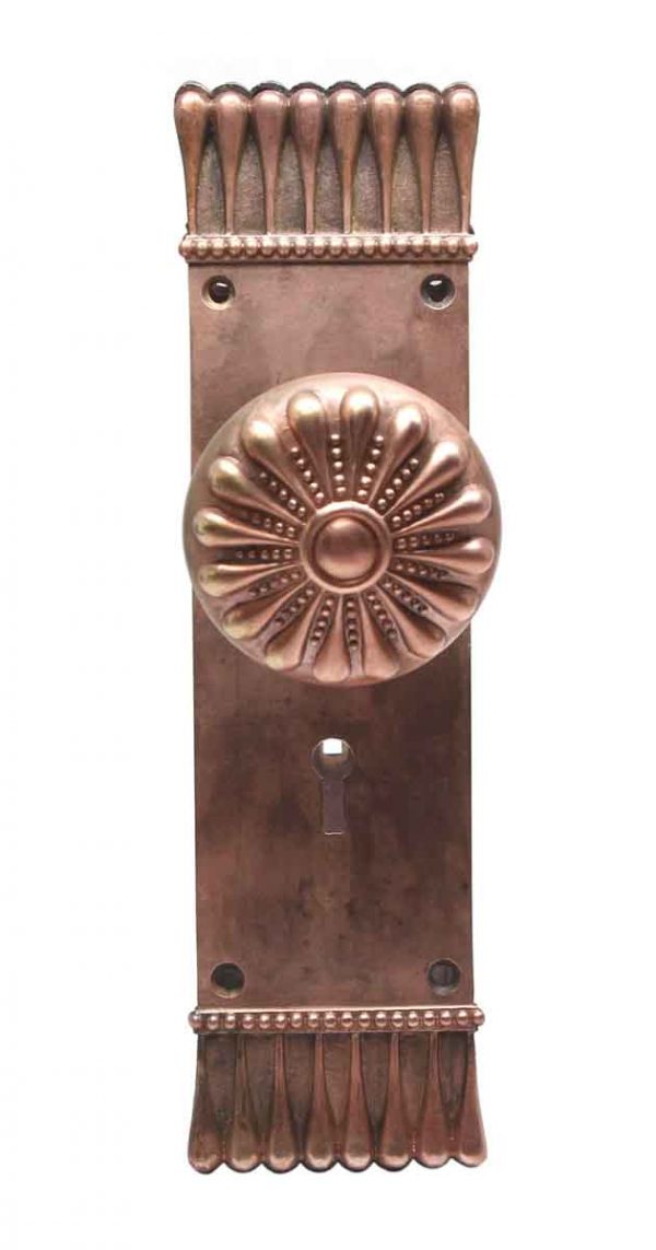 Door Knob Sets - Classic Russell & Erwin Bronze Door Knob & Back Plate Set
