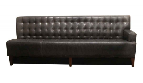 Living Room - Salvaged Gray Vinyl Couch Extension