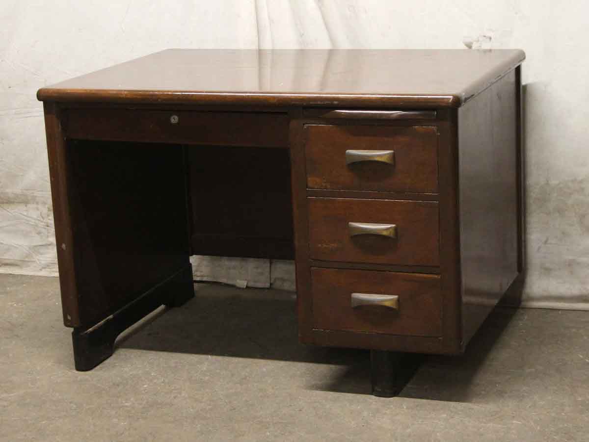 Vintage Alma Desk Co. Wise Economy 4 Drawer Wooden Desk ...