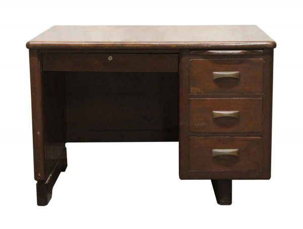 Office Furniture - Vintage Alma Desk Co. Wise Economy 4 Drawer Wooden Desk
