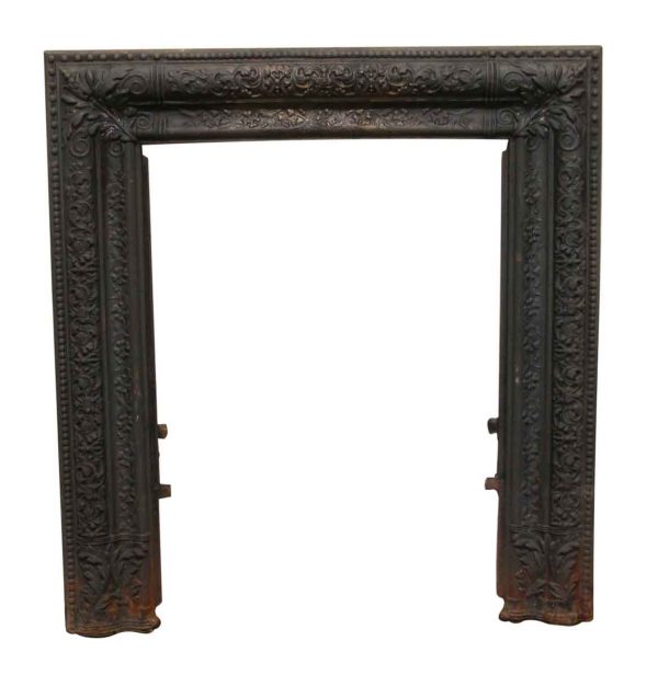 Screens & Covers - Antique Cast Iron Decorative Fireplace Surround