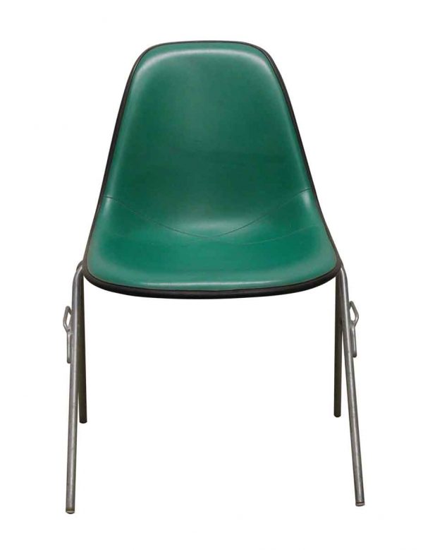 Seating - 1950s Green Vinyl & Metal Chair