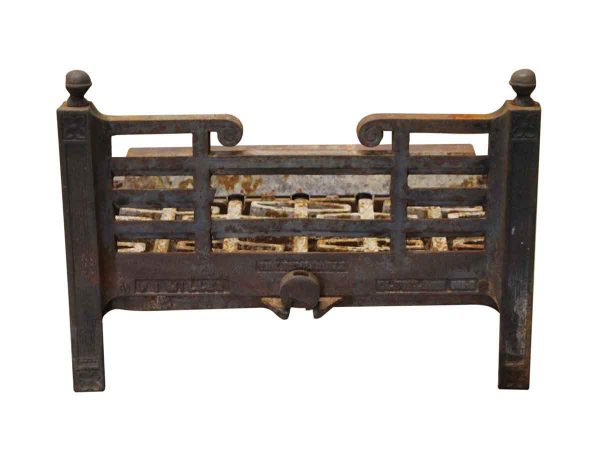 Tool Sets - Cast Iron Fireplace Log Holder with Ornate Detail