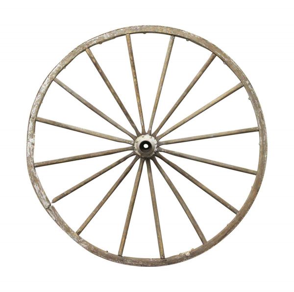 Car Fronts & Parts - Antique 4 Foot Wooden Wagon Wheel