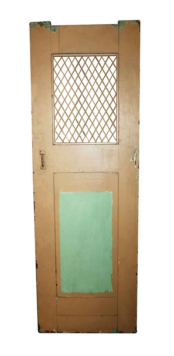 Commercial Doors - Vintage 2 Panel Commercial Door with Grill 70.25 x 23.25