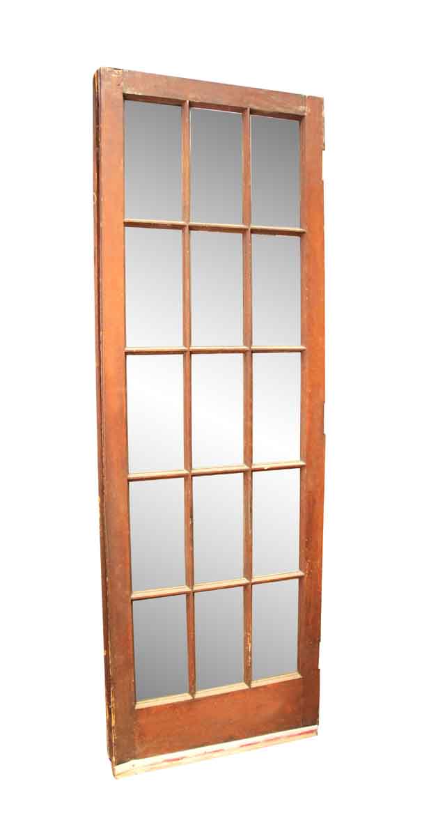 15 Lite Antique Wooden French Door 90 X 30 5