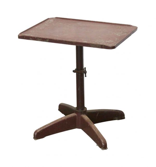 Kitchen & Dining - Adjustable Industrial Steel Bistro Square Table