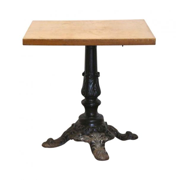Kitchen & Dining - Square Bistro Table with Cast Iron Base