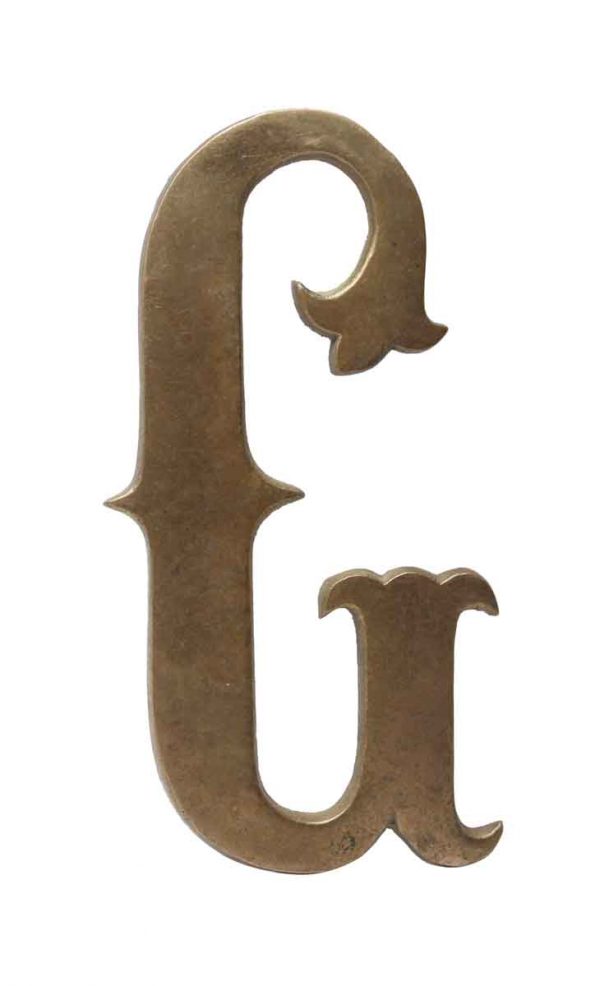 Other Hardware - Small 7.75 Solid Brass Letter G