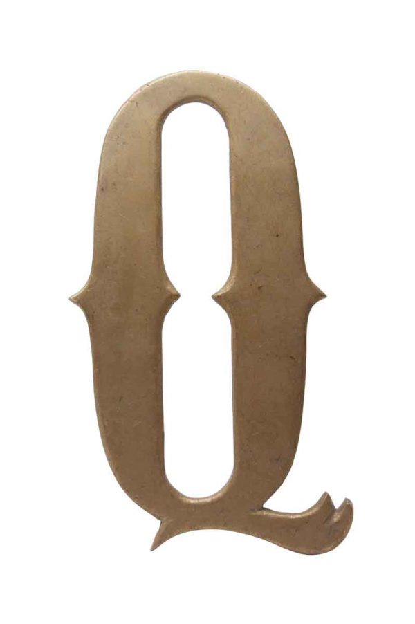 Other Hardware - Small 7.75 Solid Brass Letter Q