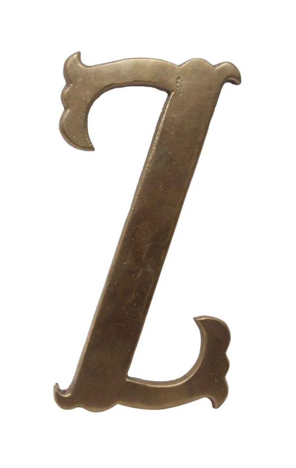 Other Hardware - Small 7.75 Solid Brass Letter Z