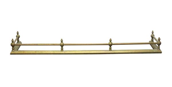 Screens & Covers - Traditional Brass 5 Foot Antique Fireplace Fender