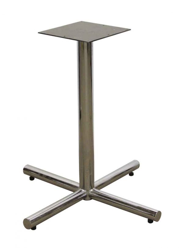 Table Bases - Modern Chrome Over Steel Table Base