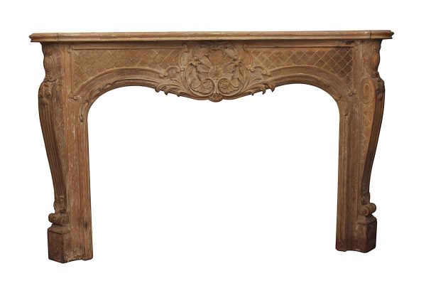 Mantels - Antique Carved Wood Louis XV Mantel