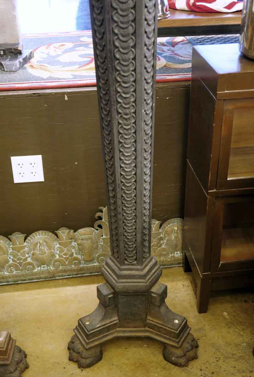 Pair of French Cast Iron Exterior Claw Foot Lamp Posts | Olde Good Things