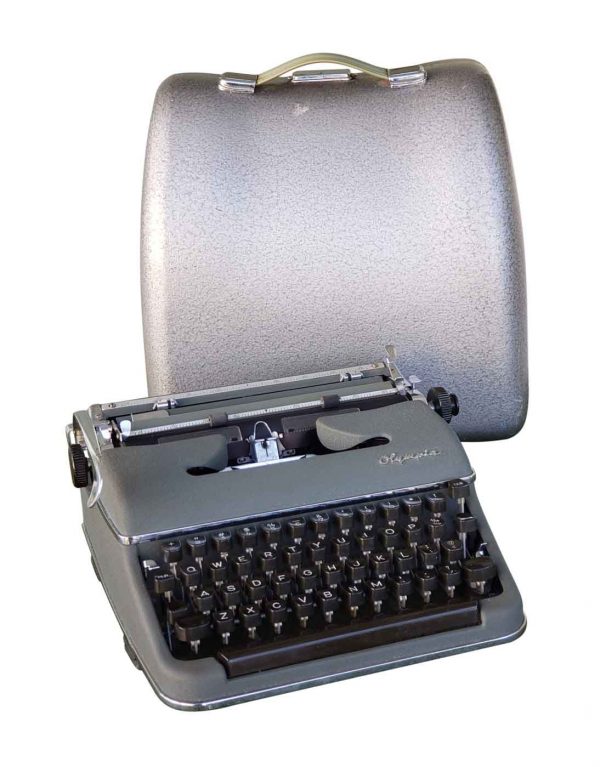 Typewriters - Vintage Olympia SM3 Typewriter with Hard Case
