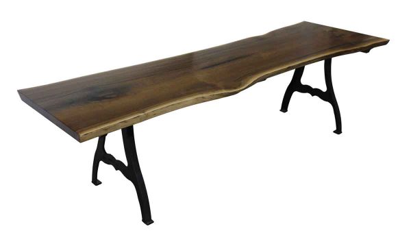 Walnut Dining Table - Live Edge Walnut Dining Room Table with New York Legs
